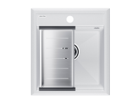 Комплект: Мойка STEPIA 45 + коландер ADVANCE PM114651-WH+A375-BS